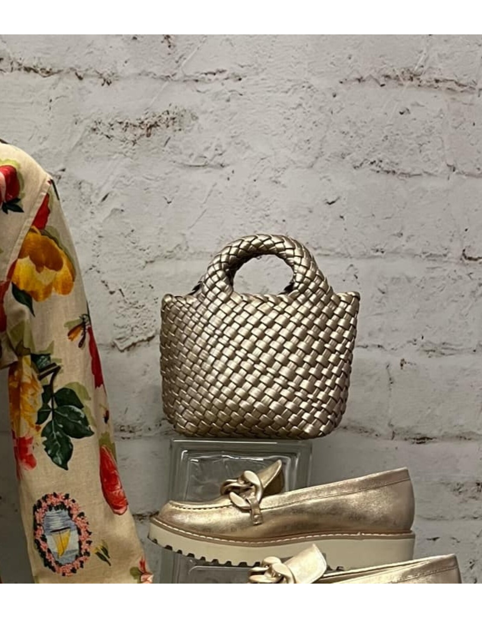 Champagne BC Braided Clutch