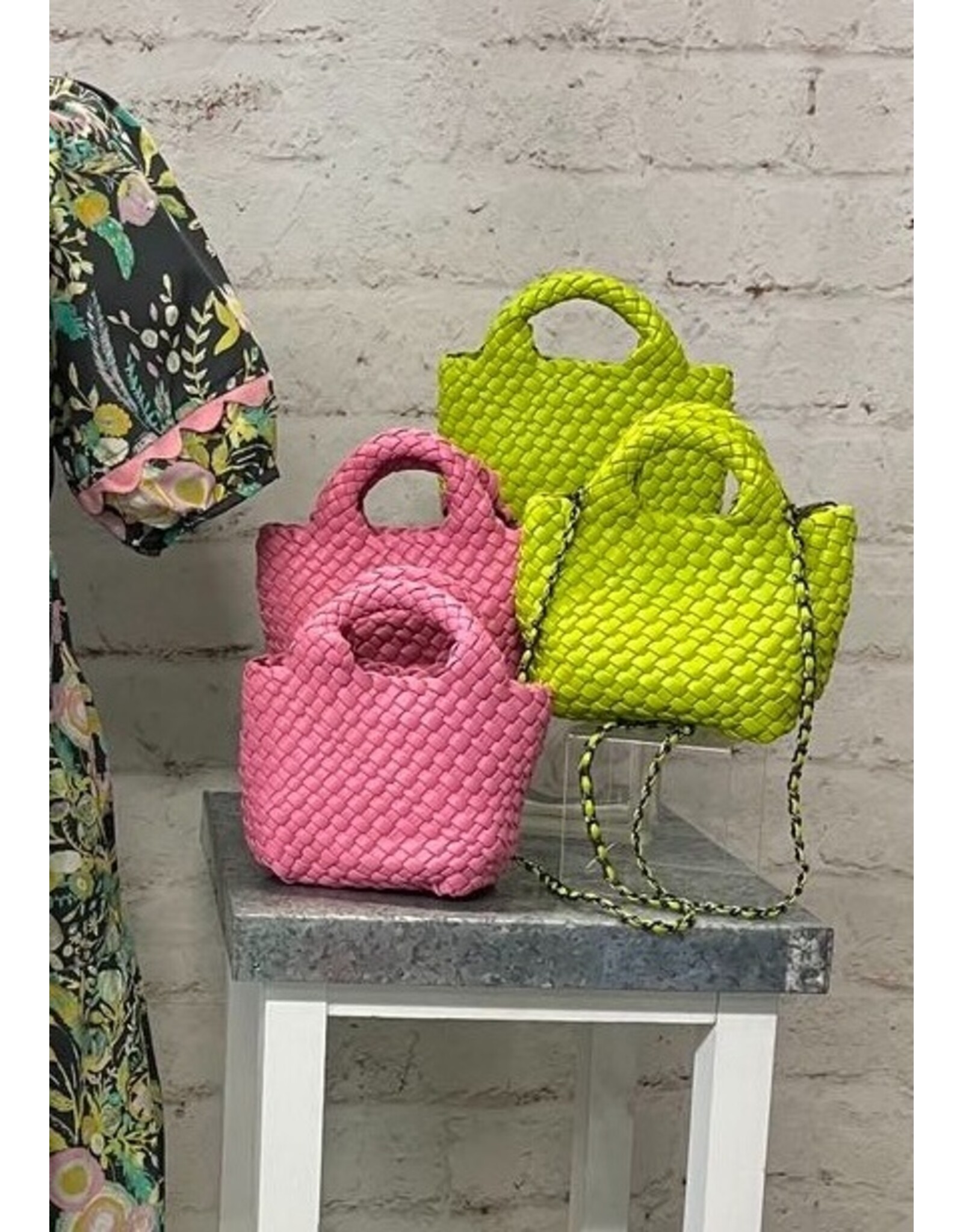 Lime BC Braided Clutch