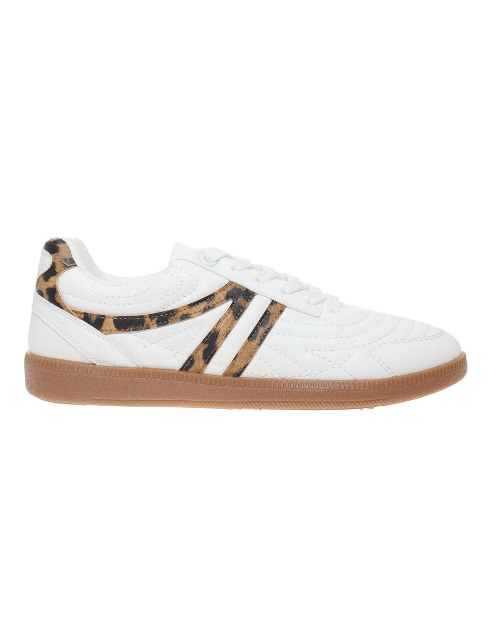 Great-2 Quilted Sneaker with Leopard Combo