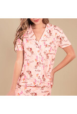 Vintage Cowgirl Pink Pajama Top