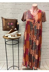 Julia Patchwork Wide Leg Jumpsuit