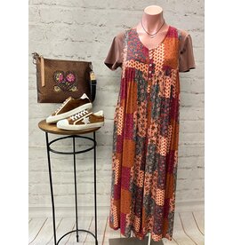 Julia Patchwork Wide Leg Jumpsuit