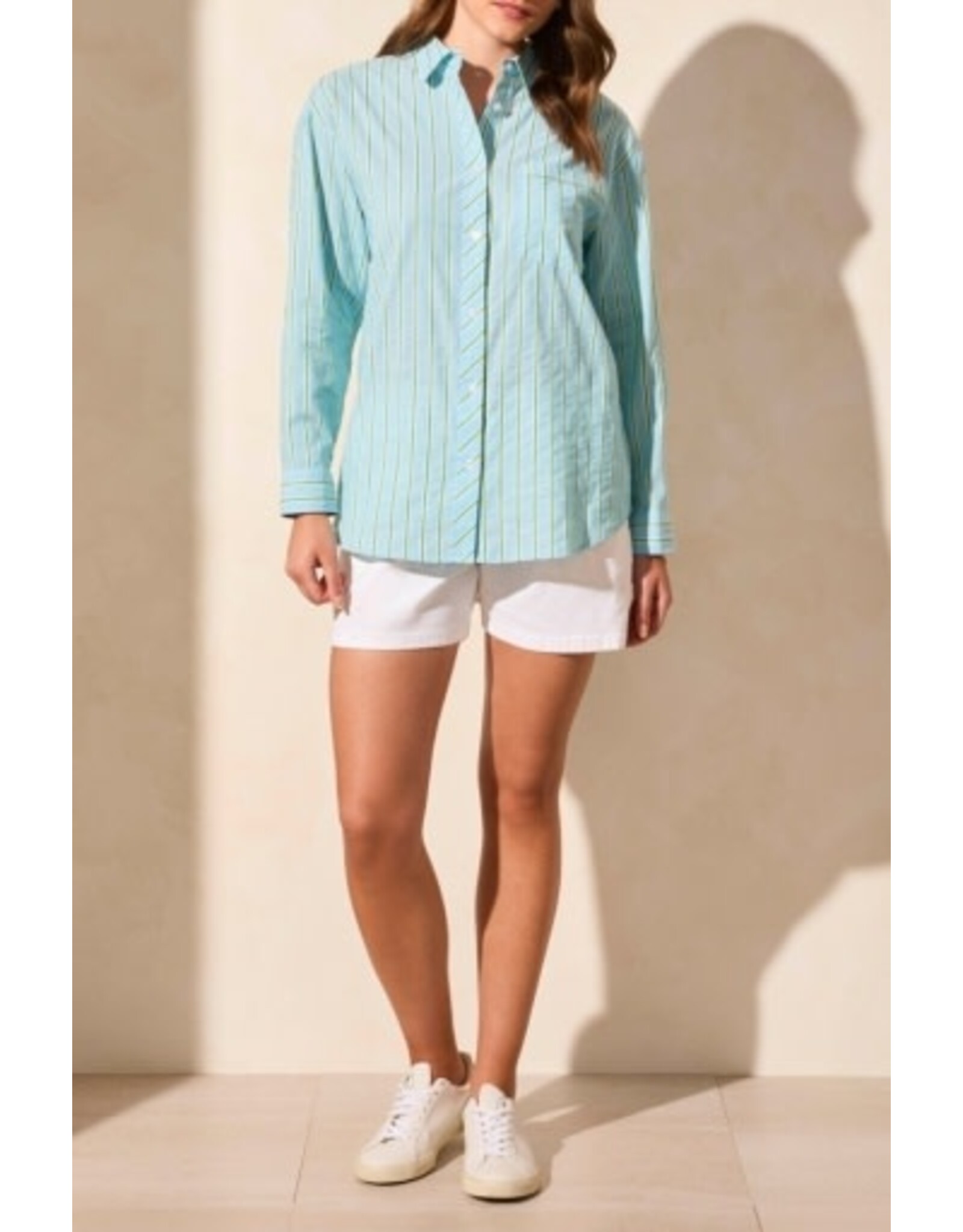 Tribal Tribal Roll Up Sleeve Shirt with Contrast Detail