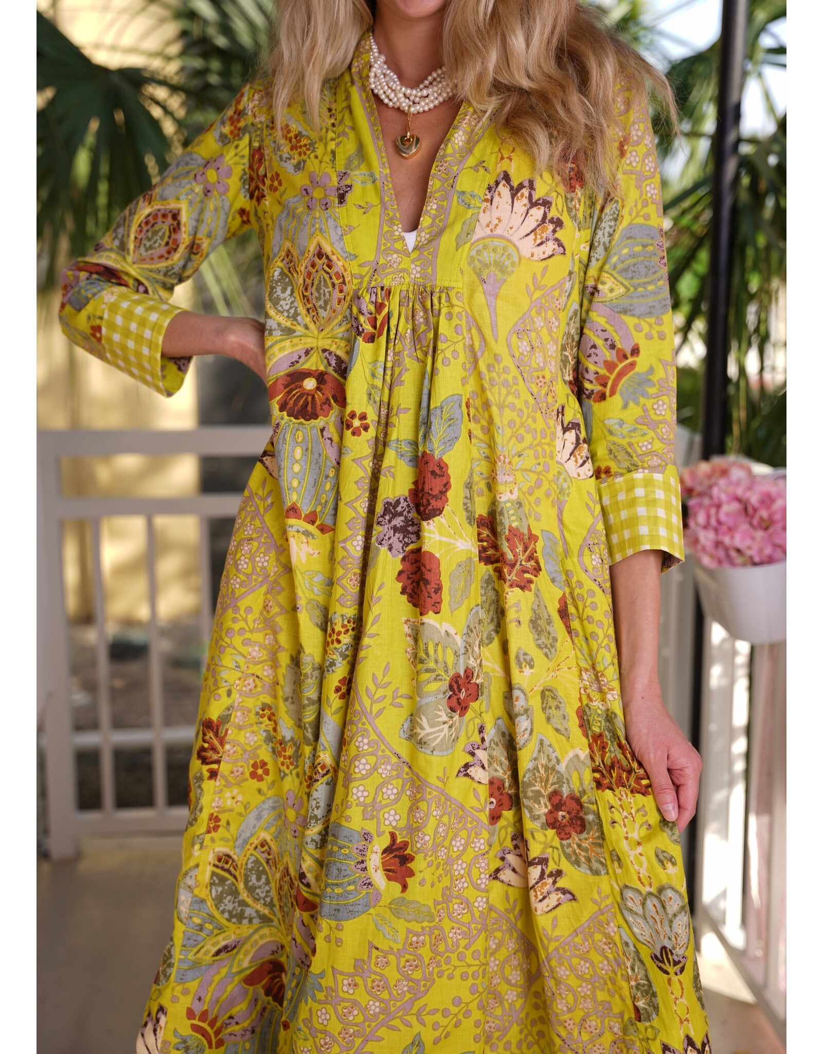 Darviny Karolina Dress Citron Floral