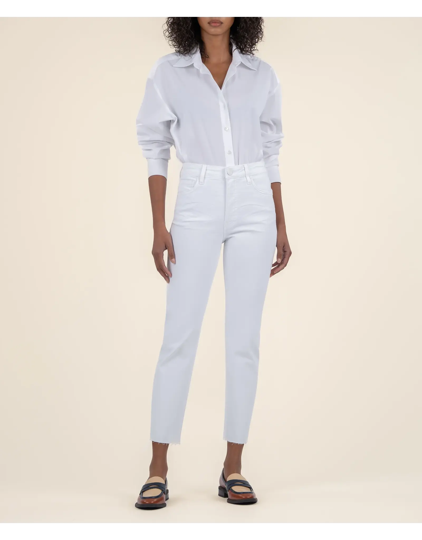 Kut from the Kloth / STS Blue KUT Rachael High Rise Mom Jean - Optic White