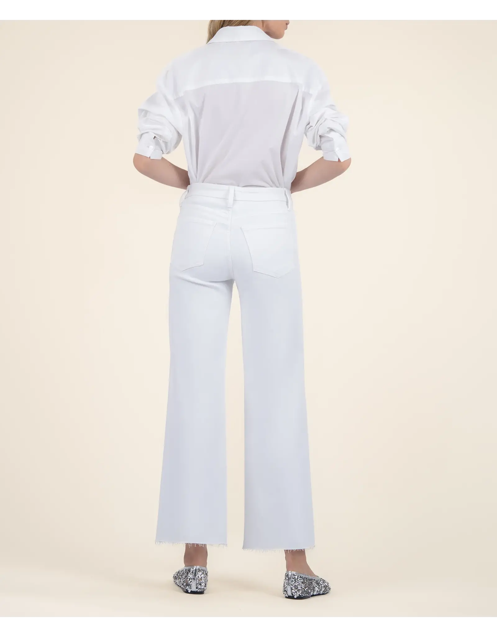 Kut from the Kloth / STS Blue KUT Meg High Rise Wide Leg - Optic White