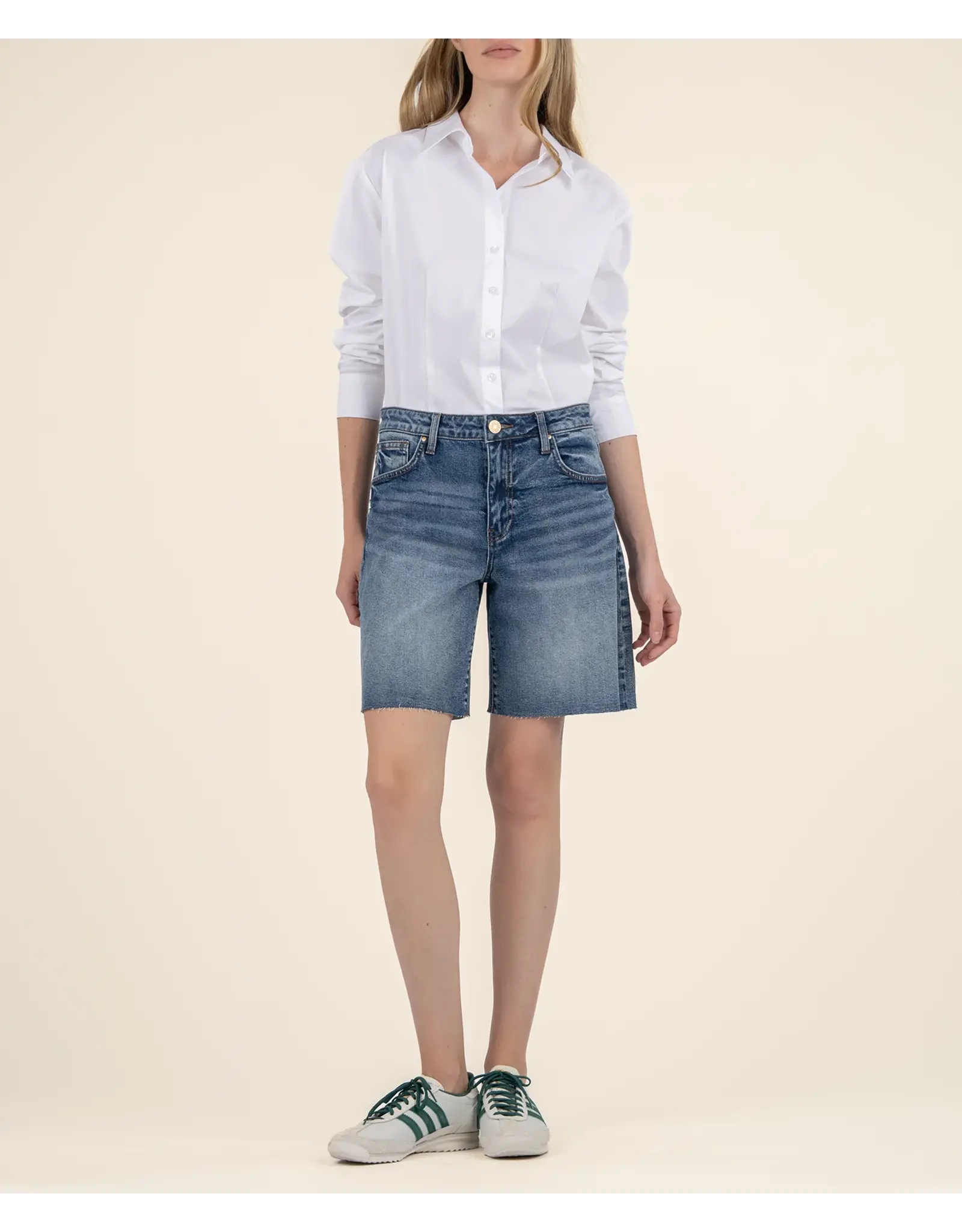 Kut from the Kloth / STS Blue KUT Hailey High Rise Bermuda Shorts - Vigor