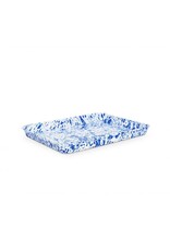 Enamelware Rectangle Jelly Roll Tray Splatterware