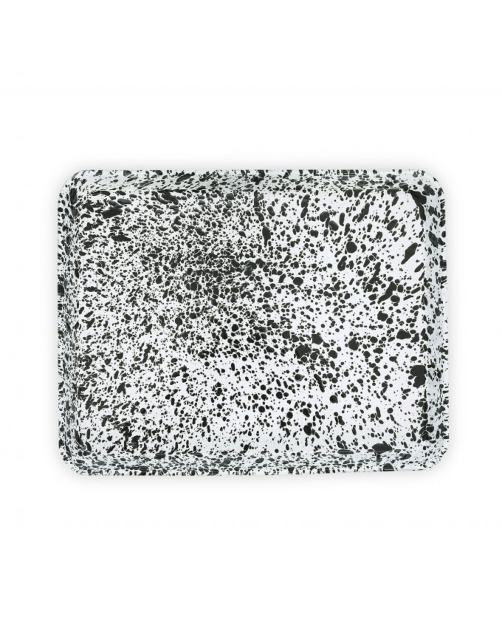 Enamelware Rectangle Jelly Roll Tray Splatterware