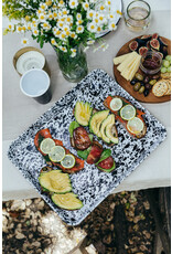 Enamelware Rectangle Jelly Roll Tray Splatterware