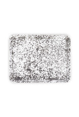 Enamelware Rectangle Jelly Roll Tray Splatterware