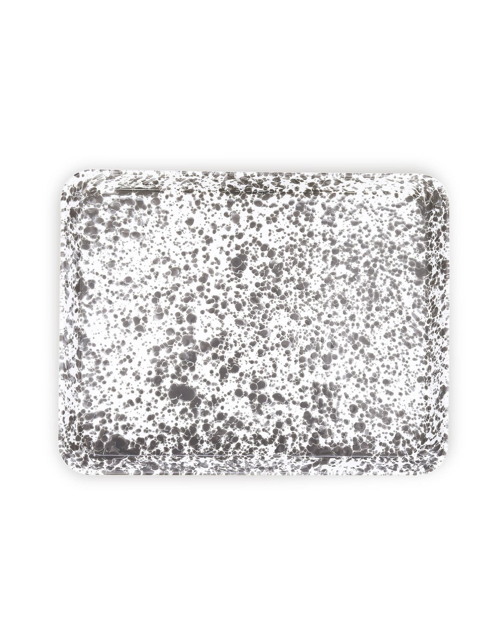 Enamelware Rectangle Jelly Roll Tray Splatterware