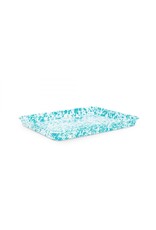 Enamelware Rectangle Jelly Roll Tray Splatterware