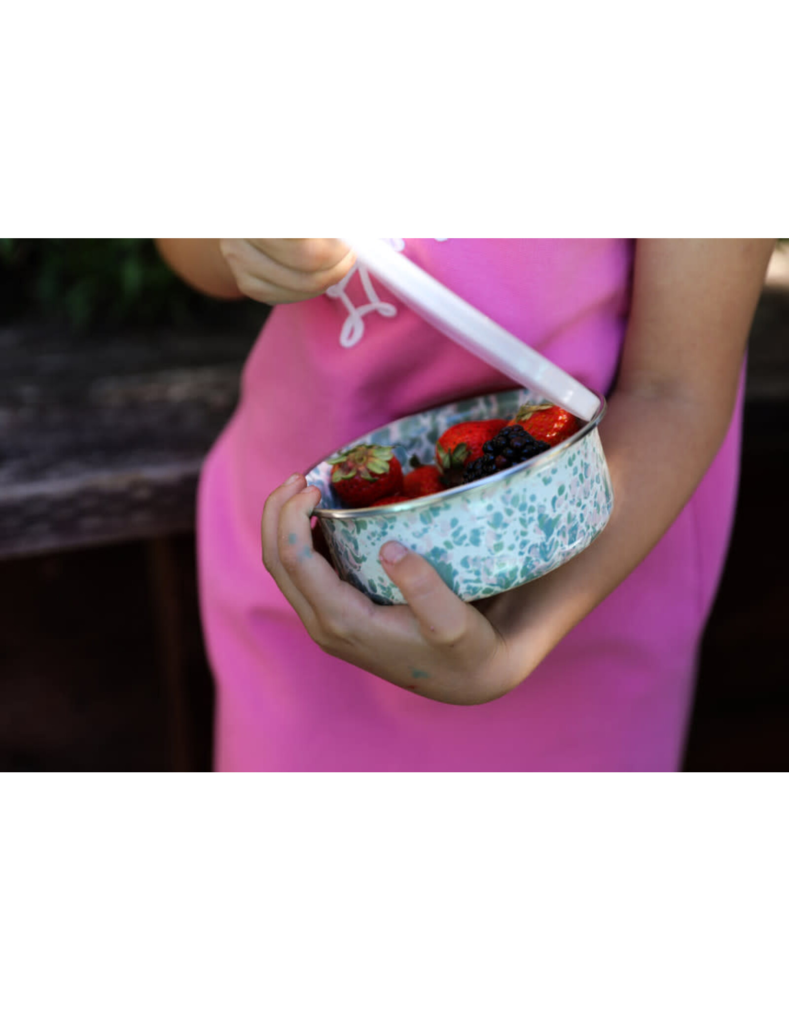 Enamelware 3-pc Storage Bowl Set Splatterware