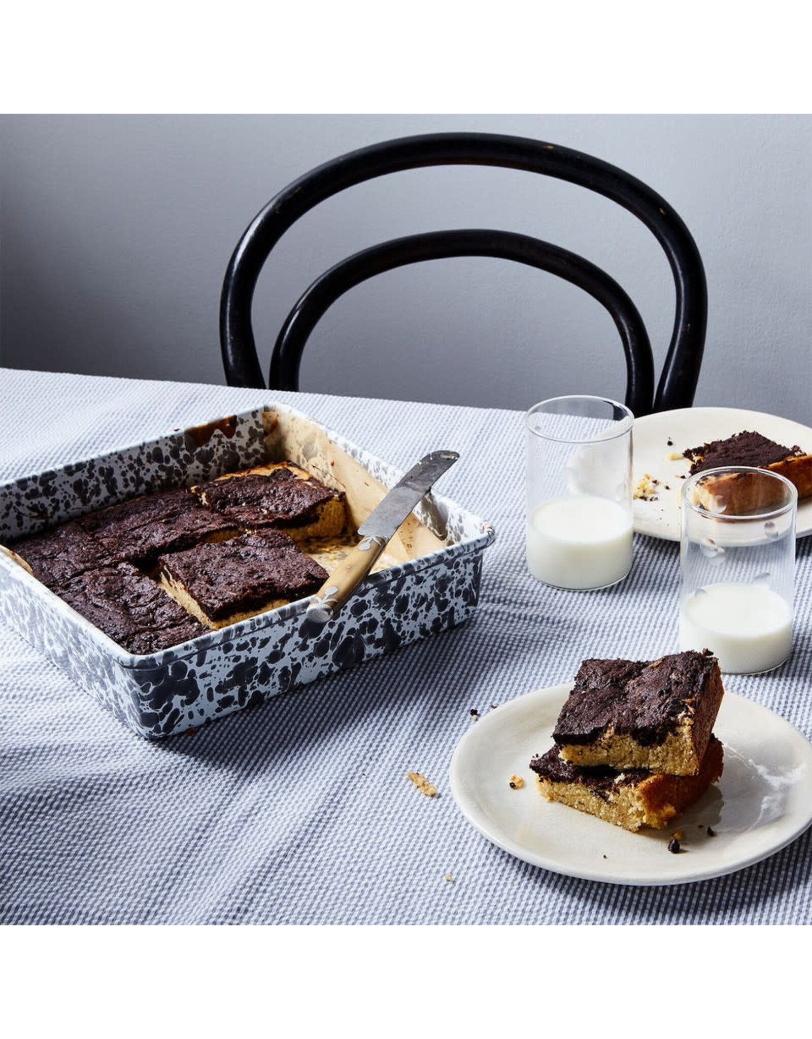 Enamelware Brownie Pan Splatterware