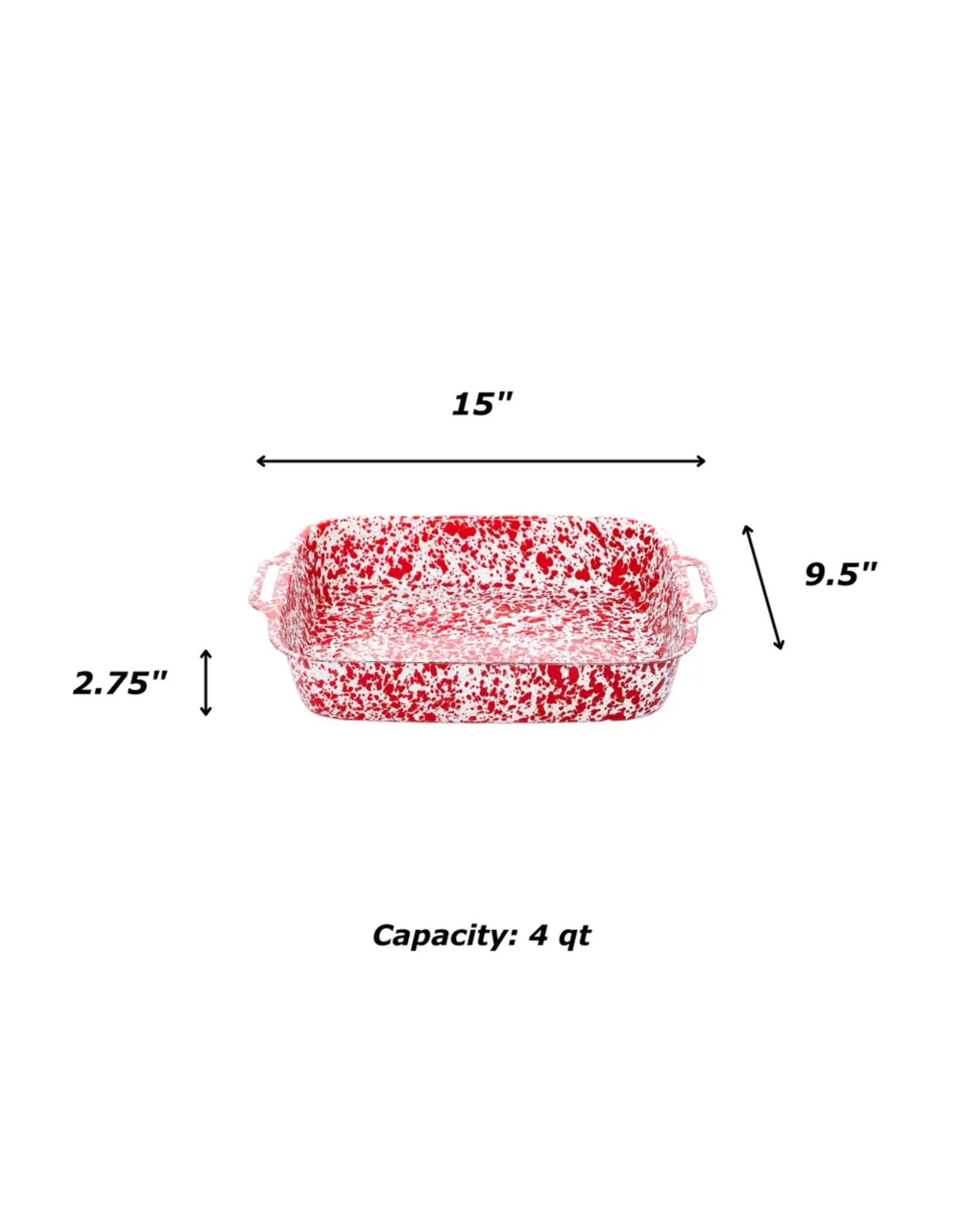 Marble Splatter Lasagna Pan