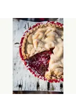 Red Marble Splatter Pie Plate 10 Inch