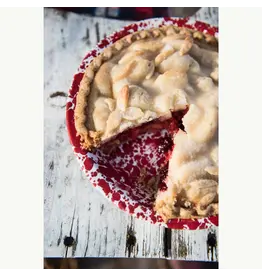 Red Marble Splatter Pie Plate 10 Inch