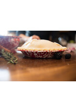 Red Marble Splatter Pie Plate 10 Inch