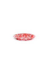 Red Marble Splatter Pie Plate 10 Inch