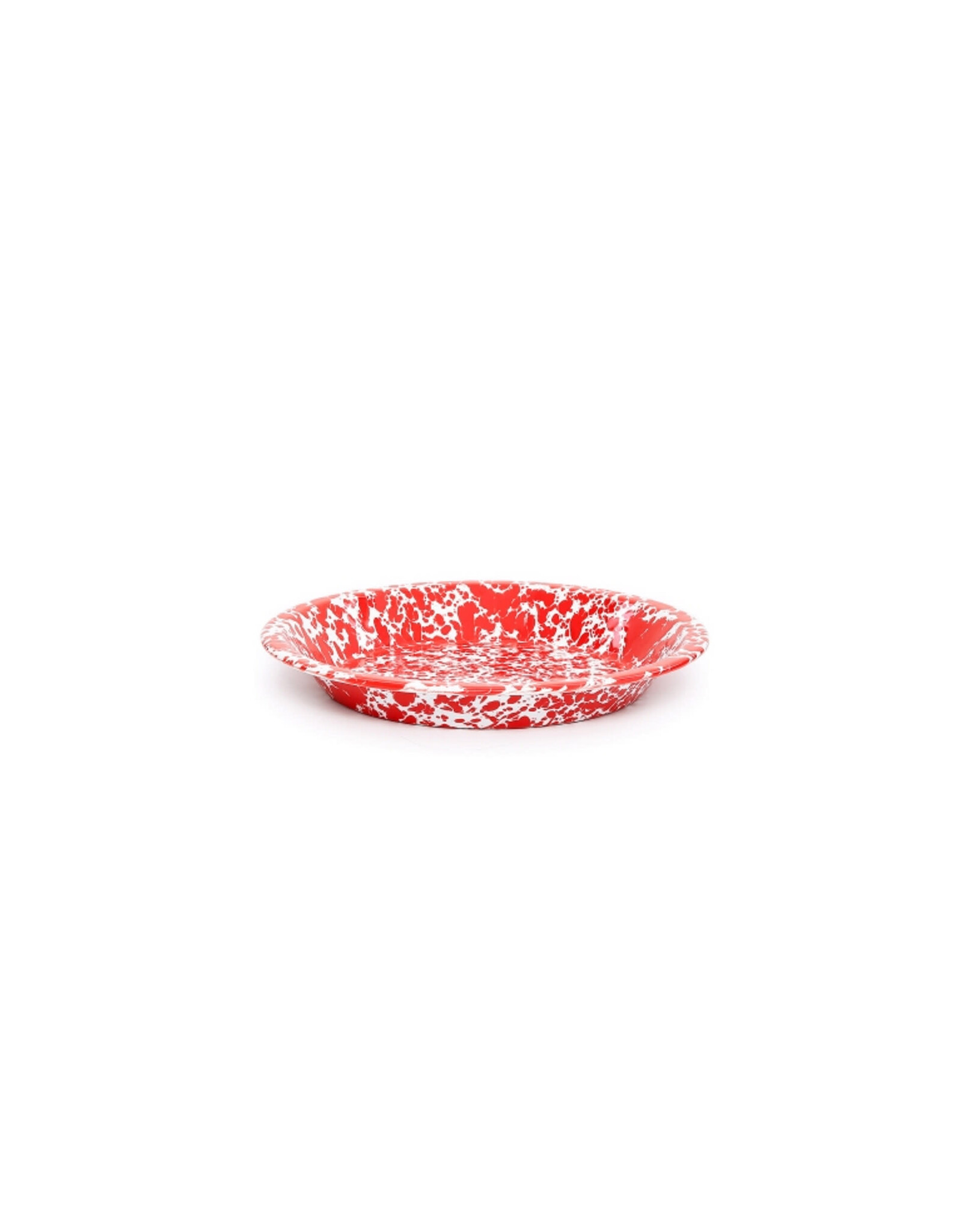 Red Marble Splatter Pie Plate 10 Inch