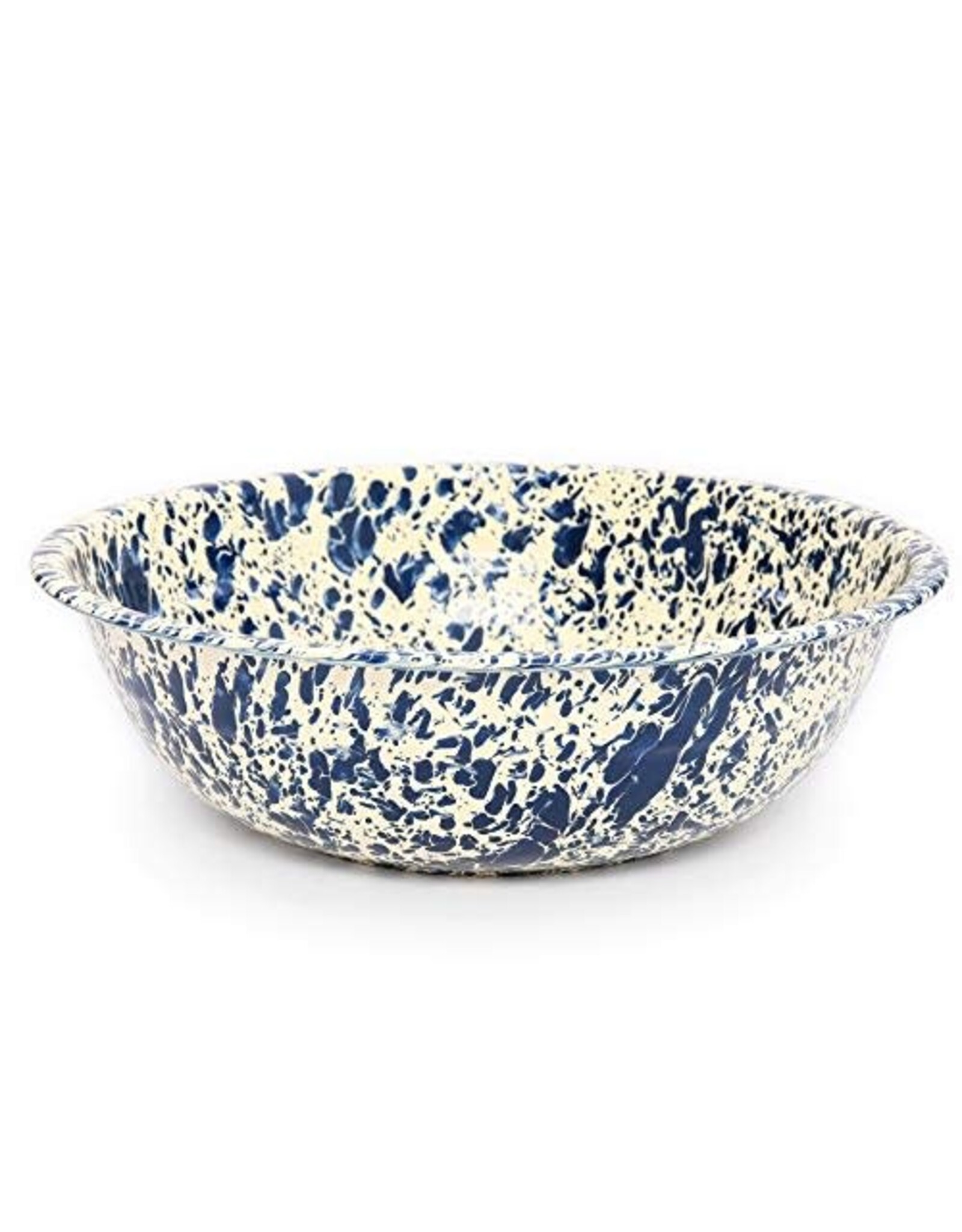 Navy/Cream Marble Splatter 8 qt. Medium Basin