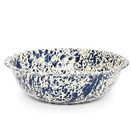 Navy/Cream Marble Splatter 8 qt. Medium Basin