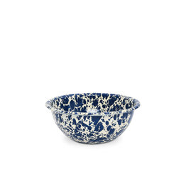 Navy/Cream Splatter 20 oz Cereal Bowl