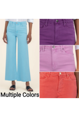 Kut from the Kloth / STS Blue KUT Meg High Rise Fab Ab Wide Leg Raw Hem