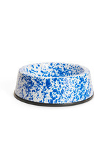 Enamelware Large Pet Bowl Splatterware