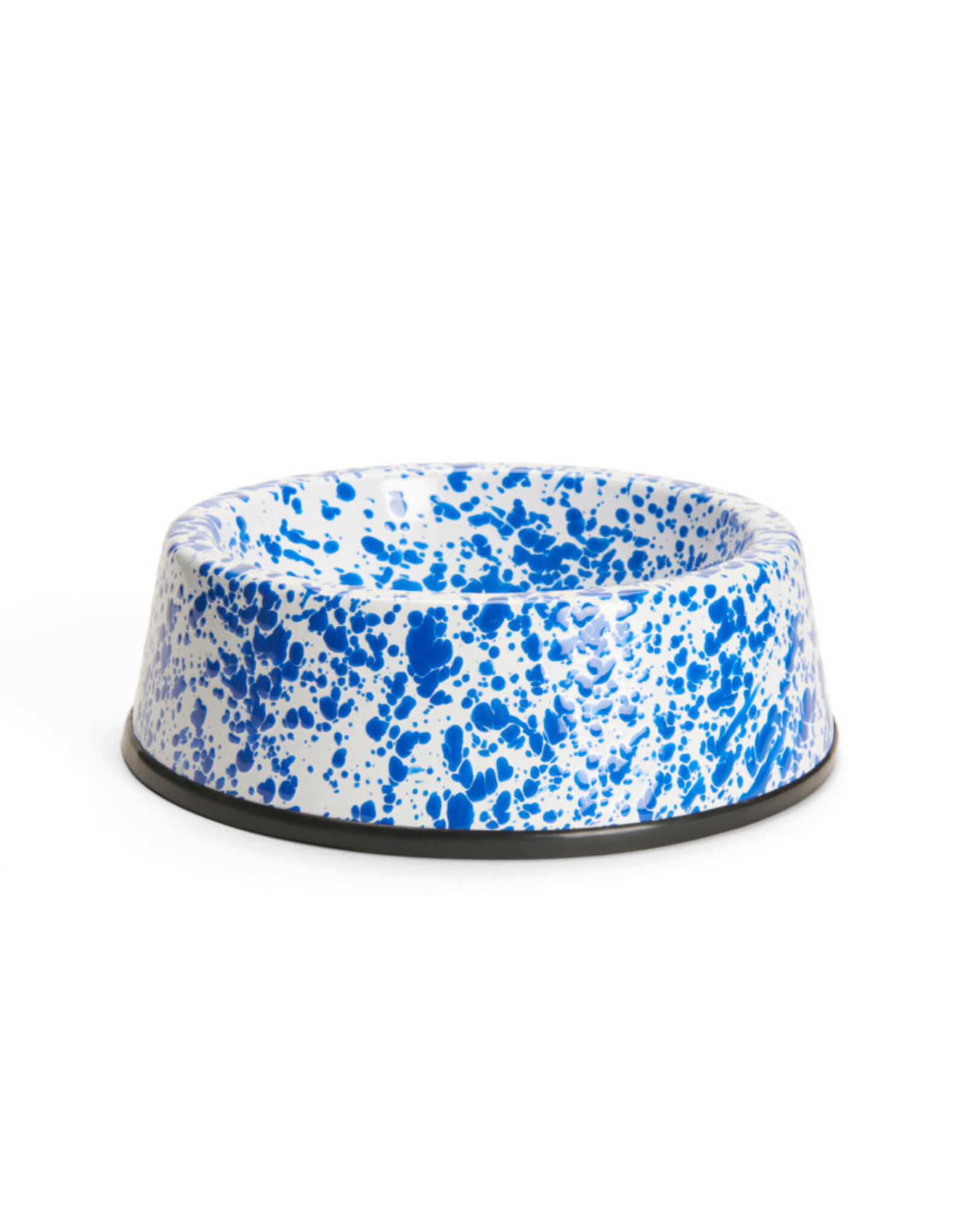 Enamelware Large Pet Bowl Splatterware