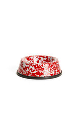 Enamelware Large Pet Bowl Splatterware