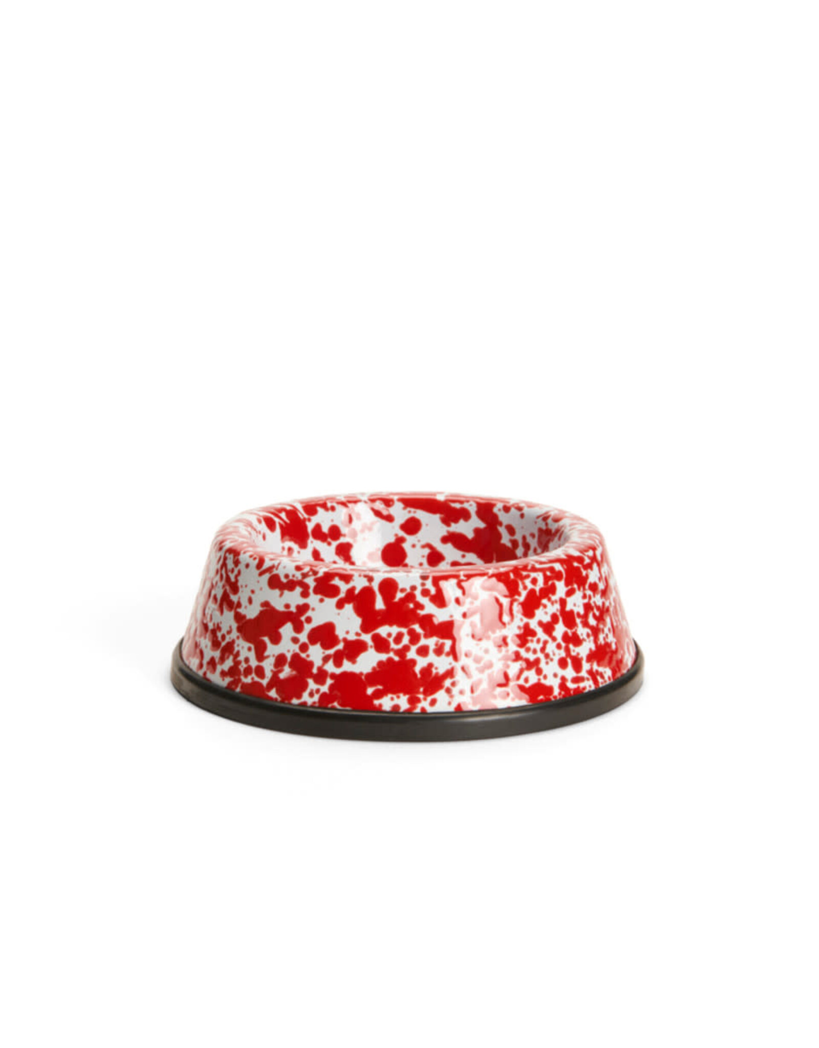 Enamelware Large Pet Bowl Splatterware