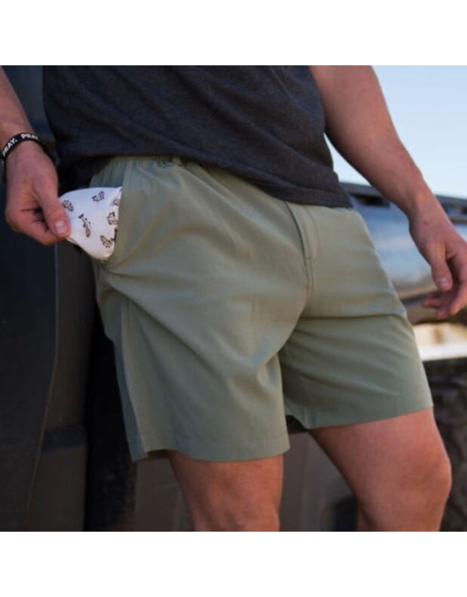 Burlebo Burlebo Everyday Short Light Sage - Fish Toss Pocket XLarge 7" (THE ORIGINAL)