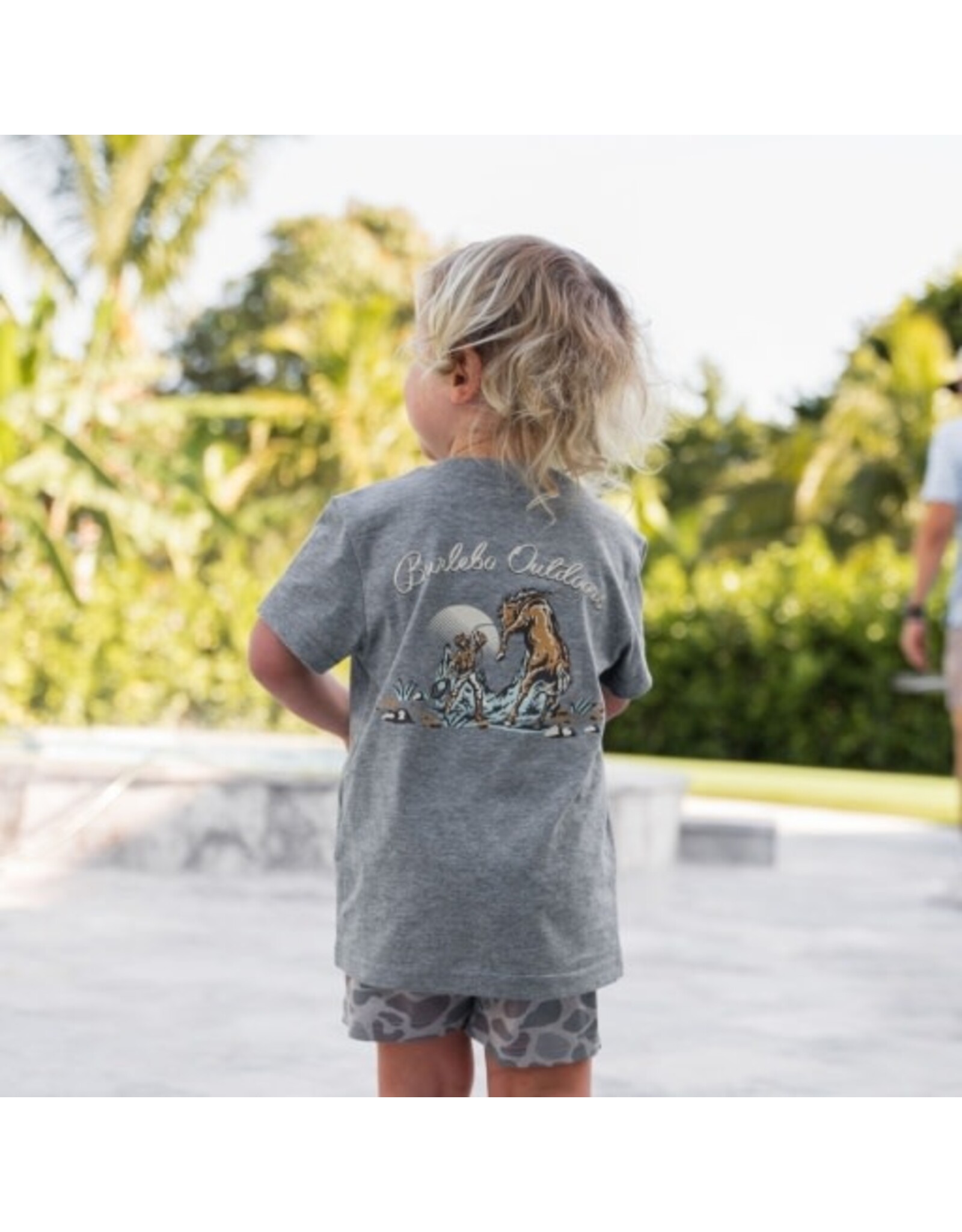 Burlebo Burlebo Youth Tee Camo Cowboy Up