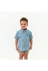 Burlebo Burlebo Youth Performance Button Up Angler's Choice