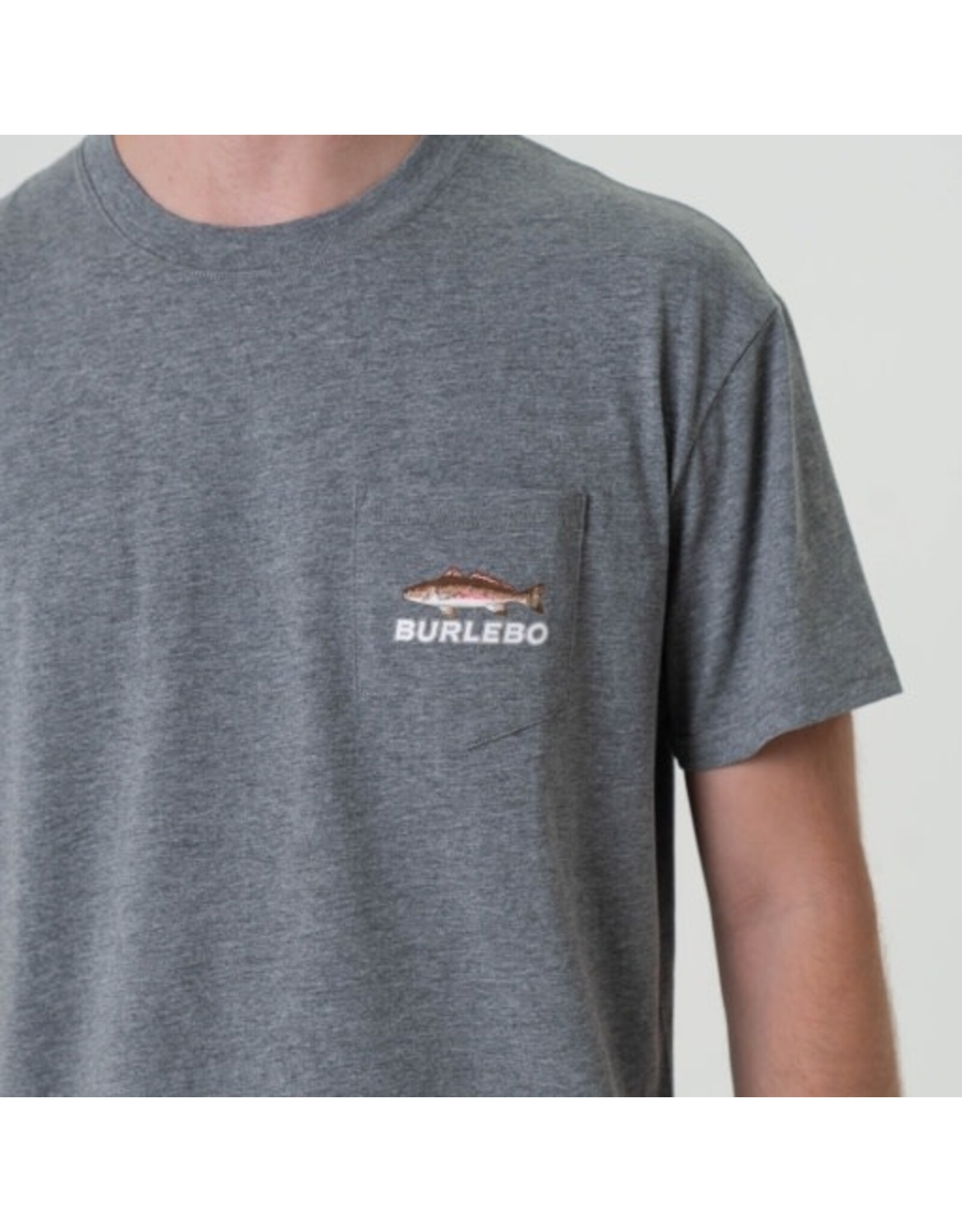 Burlebo  Burlebo Short Sleeve Keeper Redfish T-Shirt Dark Heather Grey
