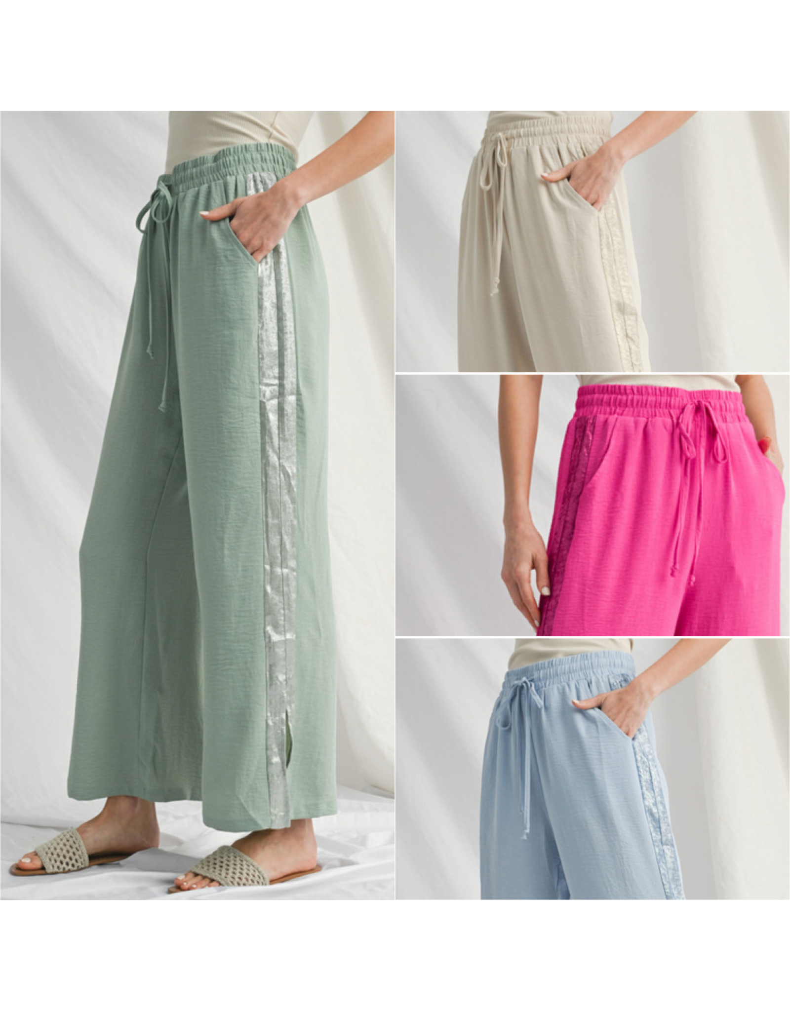 Robyn Drawstring Wide Leg Pants