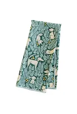 Once Again Home Anywhere Towel Reversible- Nuthatch Dog Park Teal
