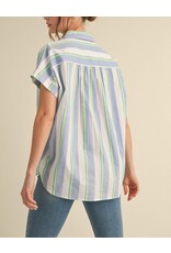 Rina Striped Button-Up