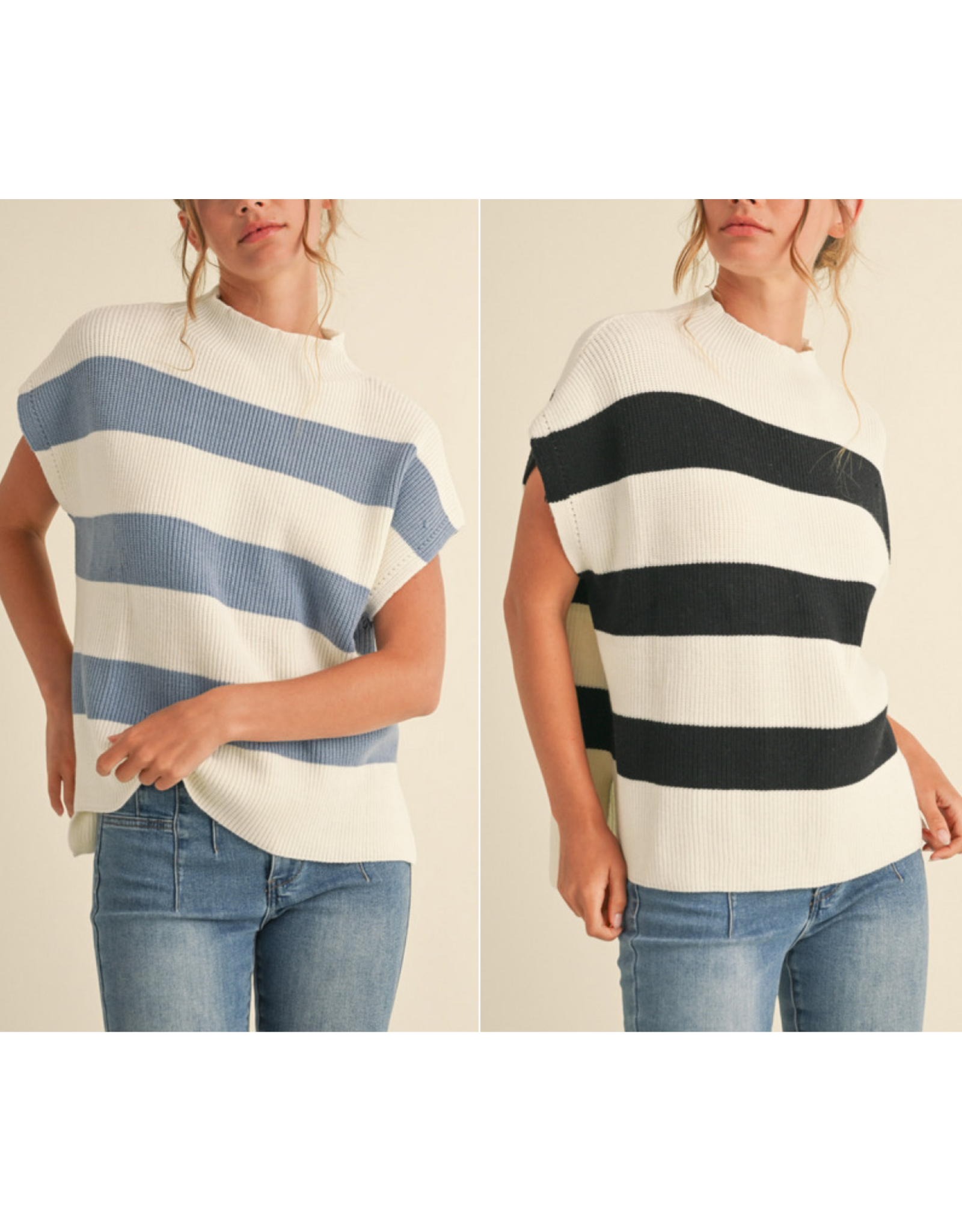 Rowan Striped Knit Pullover