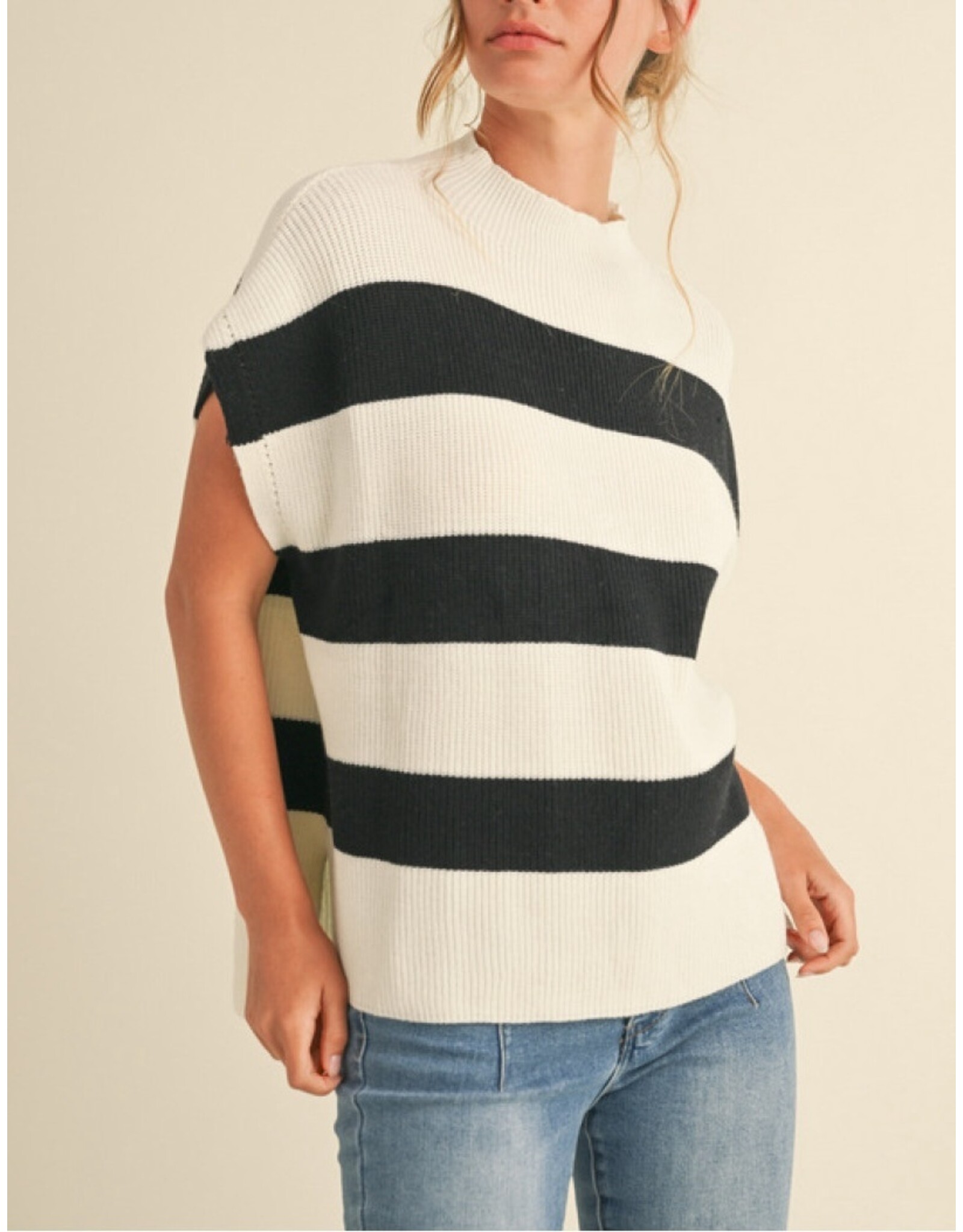 Rowan Striped Knit Pullover