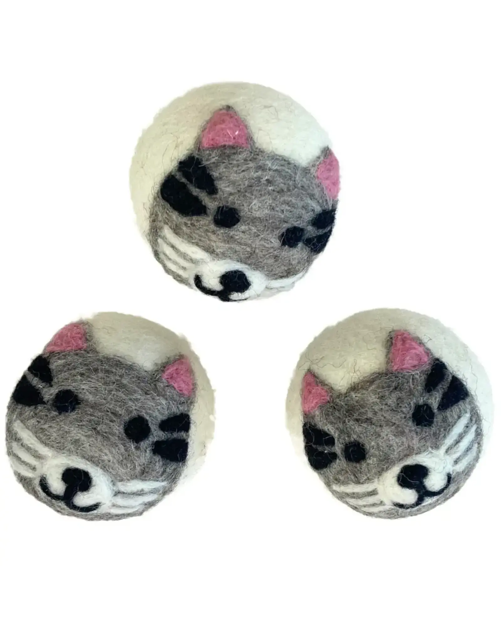 Wool Dryer Balls - Set of 3 Cat
