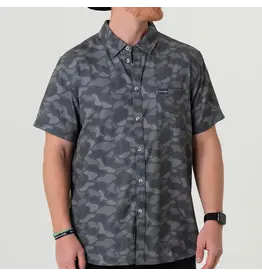 Burlebo Burlebo Performance Button Up - Stone Camo