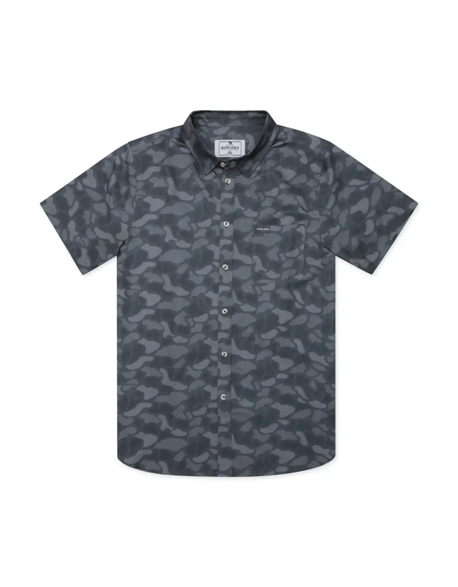 Burlebo Burlebo Performance Button Up - Stone Camo