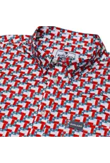 Burlebo Burlebo Performance Button Up - Texas Flag
