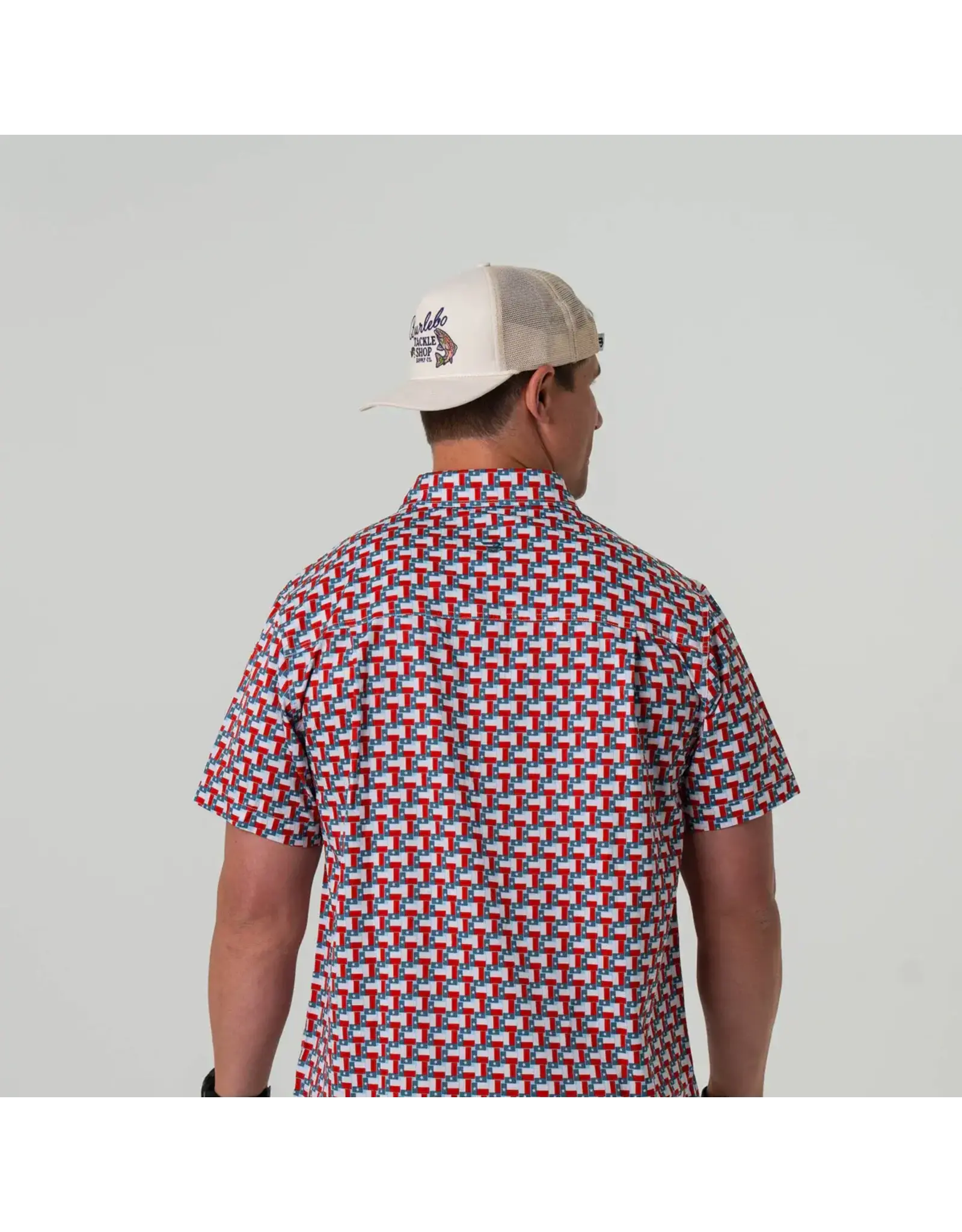 Burlebo Burlebo Performance Button Up - Texas Flag