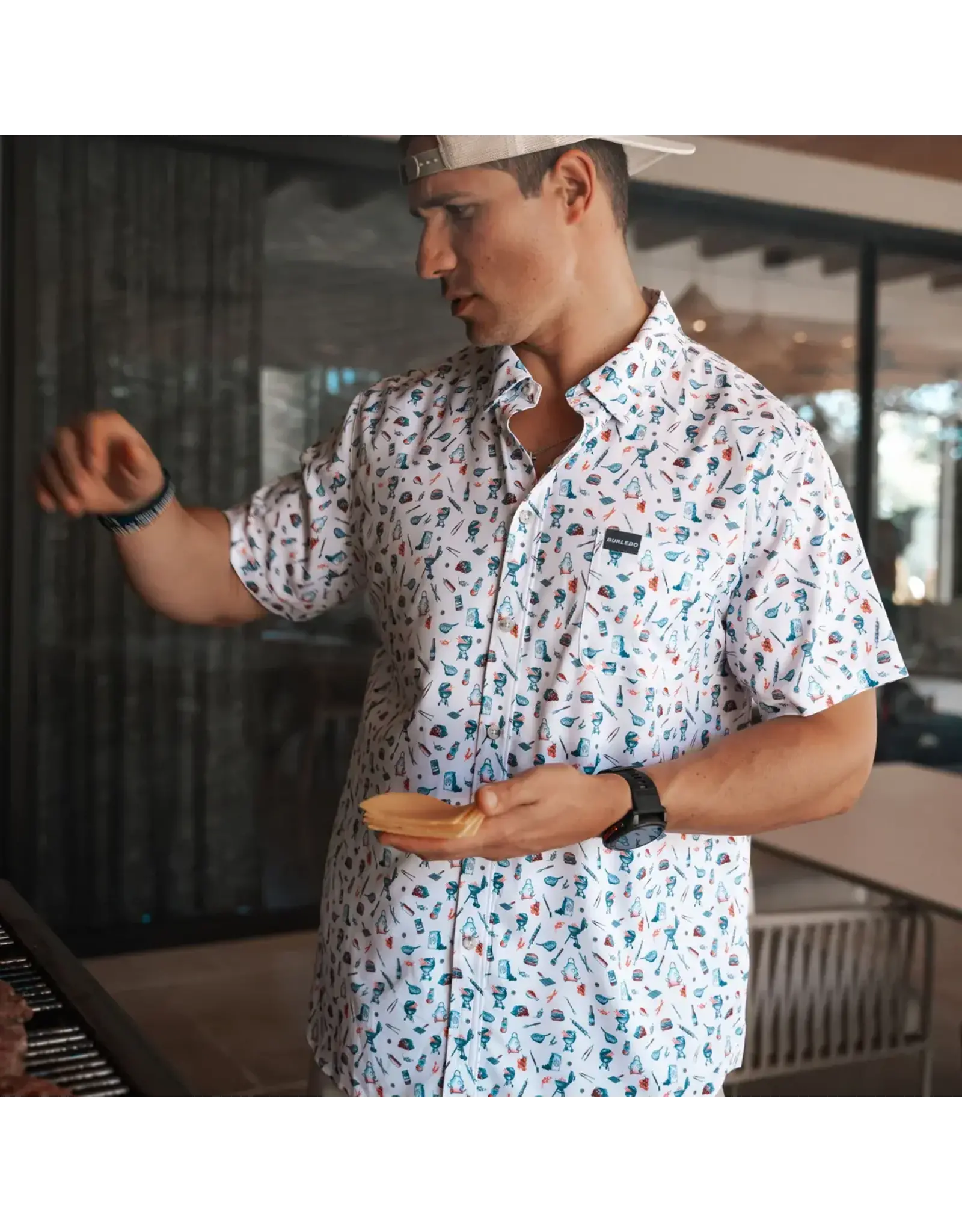 Burlebo Burlebo Performance Button Up - Grillmaster