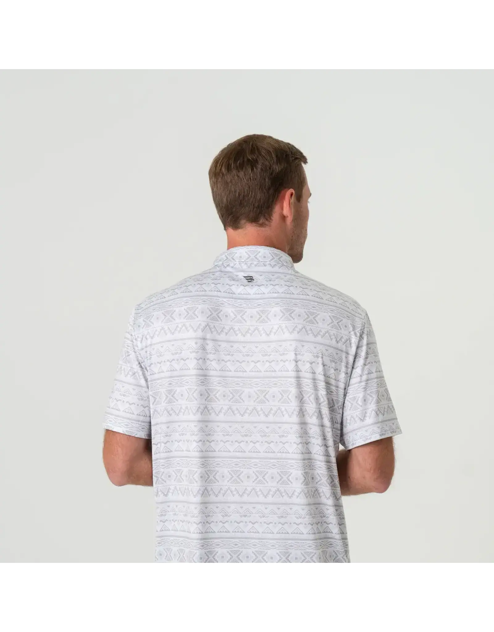 Burlebo Burlebo Performance Polo - Grey Aztec