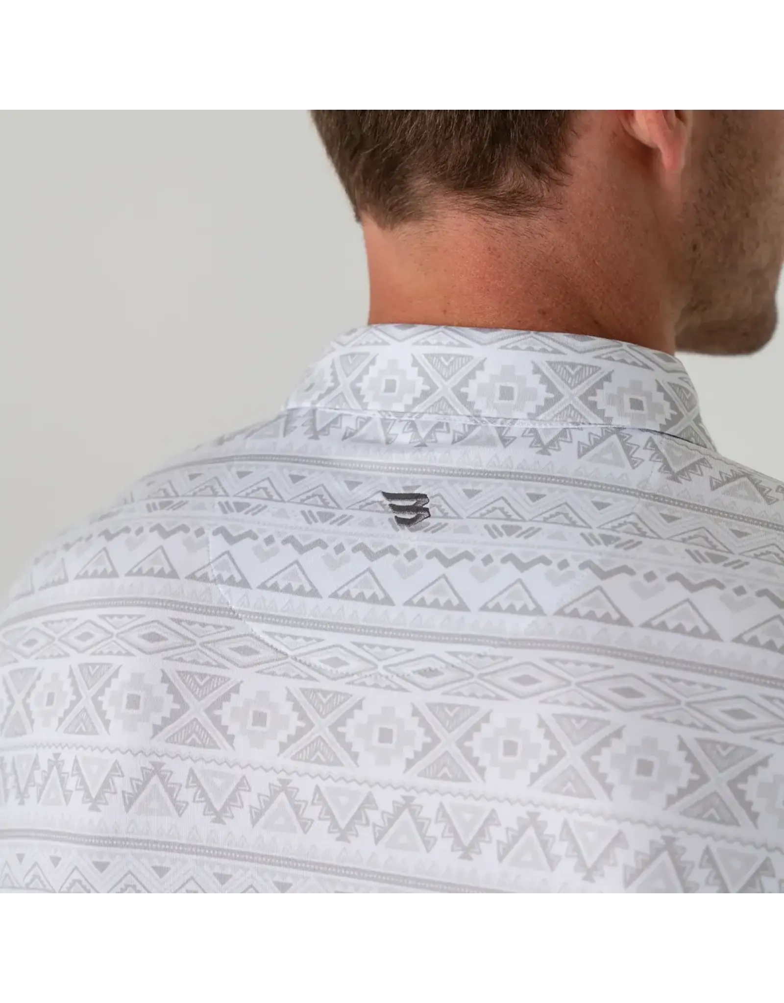 Burlebo Burlebo Performance Polo - Grey Aztec